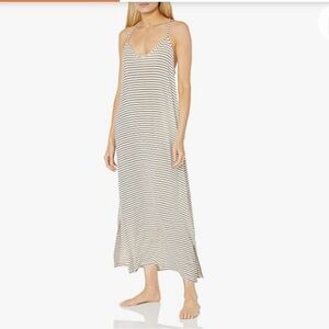 Eberjey Light Blue & White Stripe Maxi Dress